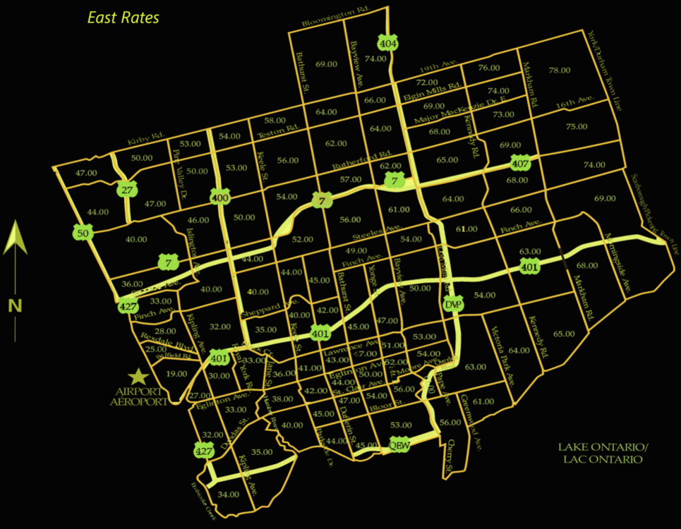 East Airport Taxi rates, Toronto Airport to East Taxi rates, Taxi , Toronto Airport Taxi